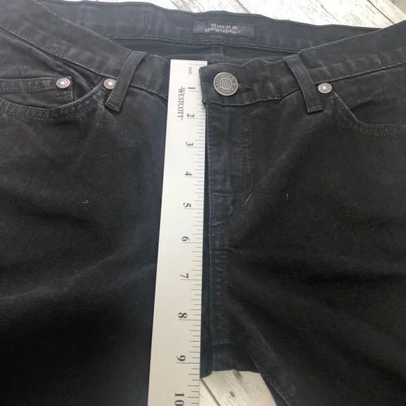 Rock & Republic Black Skinny Jeans 28 - Picture 9 of 10